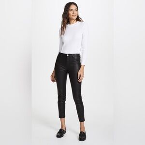 053 Blank NYC The Principle Mid Rise Vegan Leather Skinny Pants